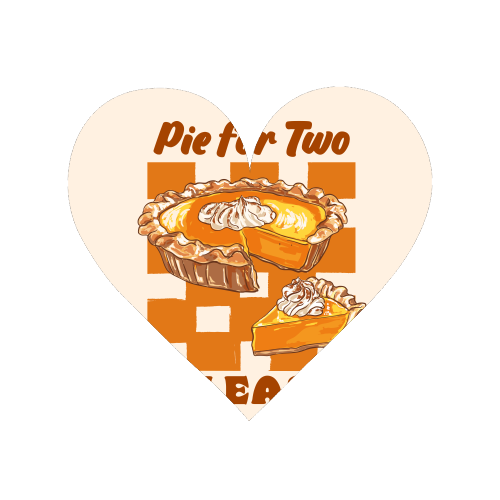 Pie for Two Vintage Dessert Illustration - Magnet by EZbie
