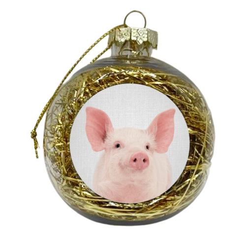 Pig - xmas bauble by Gal Design