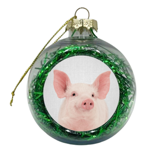 Pig - xmas bauble by Gal Design