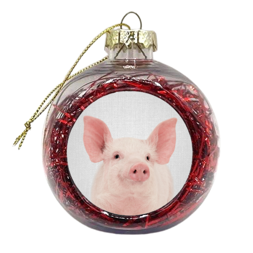 Pig - xmas bauble by Gal Design