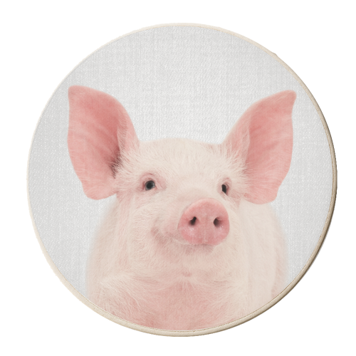 Pig - personalised beer coaster by Gal Design