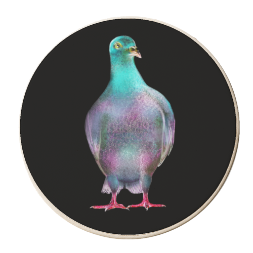 Pigeon - personalised beer coaster by MO LEA
