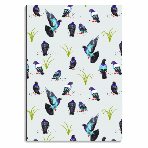 Pigeons - personalised A4, A5, A6 notebook by Uma Prabhakar Gokhale