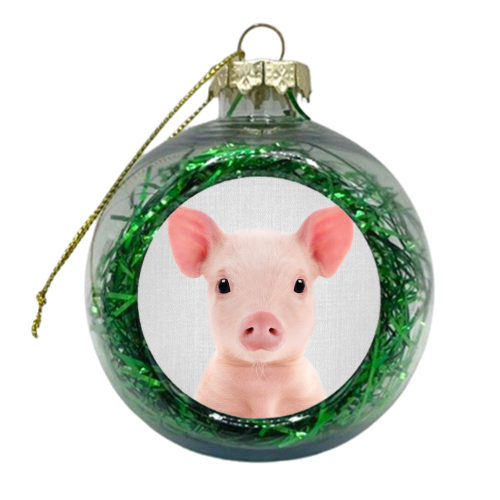 Piglet - Colorful - xmas bauble by Gal Design