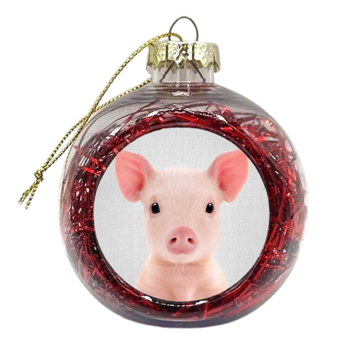 Piglet - Colorful - xmas bauble by Gal Design