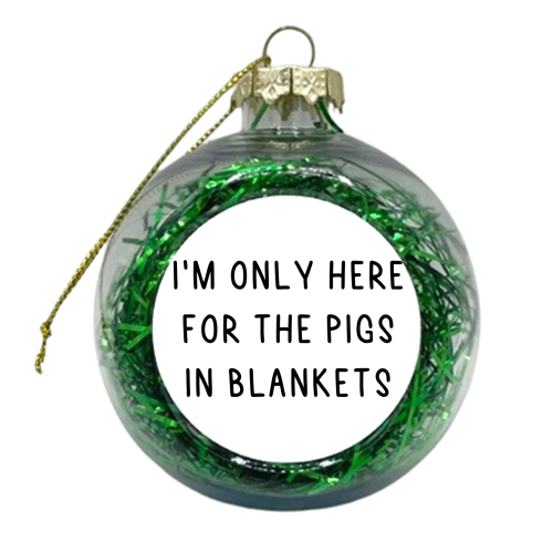 Pigs in Blankets - xmas bauble by Pink and Pip