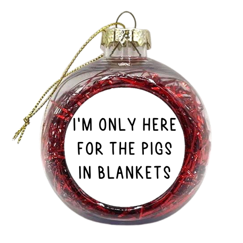 Pigs in Blankets - xmas bauble by Pink and Pip