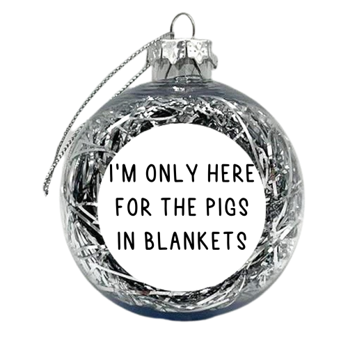 Pigs in Blankets - xmas bauble by Pink and Pip