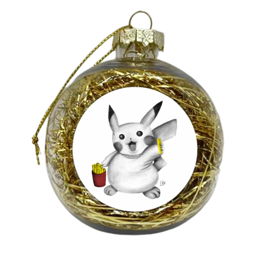 Pikachip - xmas bauble by Vanessa Krchova