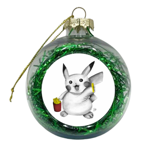 Pikachip - xmas bauble by Vanessa Krchova
