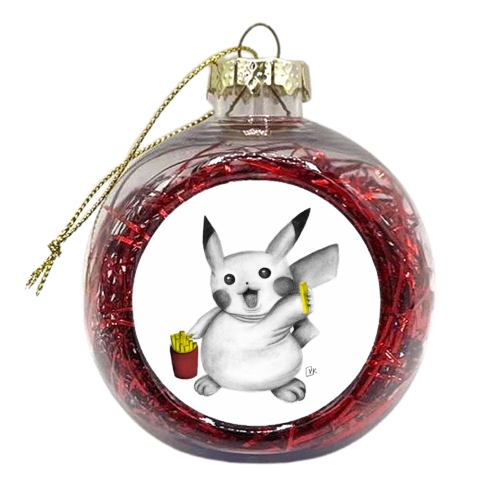 Pikachip - xmas bauble by Vanessa Krchova
