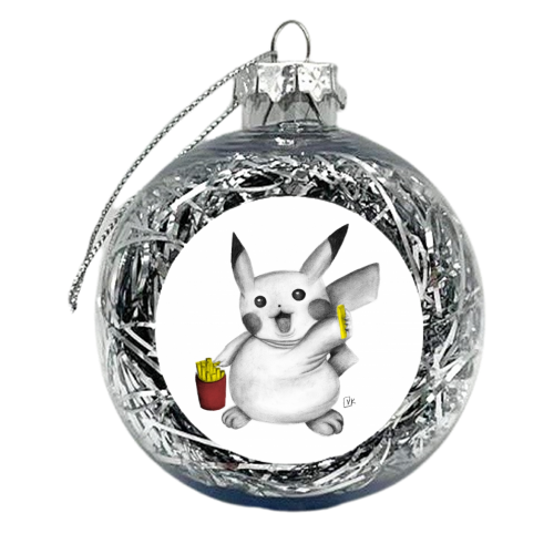 Pikachip - xmas bauble by Vanessa Krchova