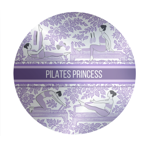 PILATES PRINCESS - Circle Sticker by Lilly Rose