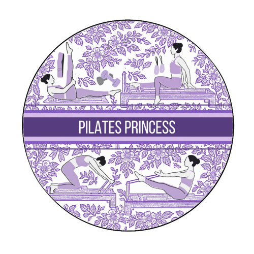 PILATES PRINCESS - Circle Sticker by Lilly Rose