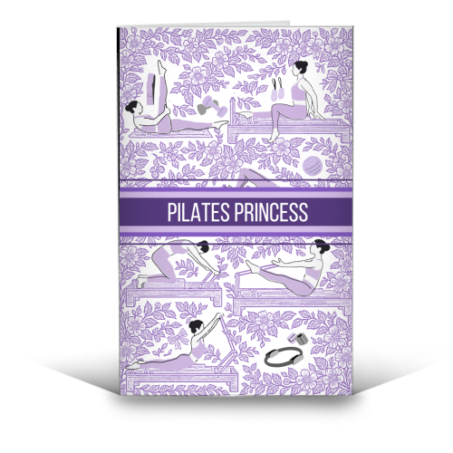 PILATES PRINCESS - funny greeting card by Lilly Rose