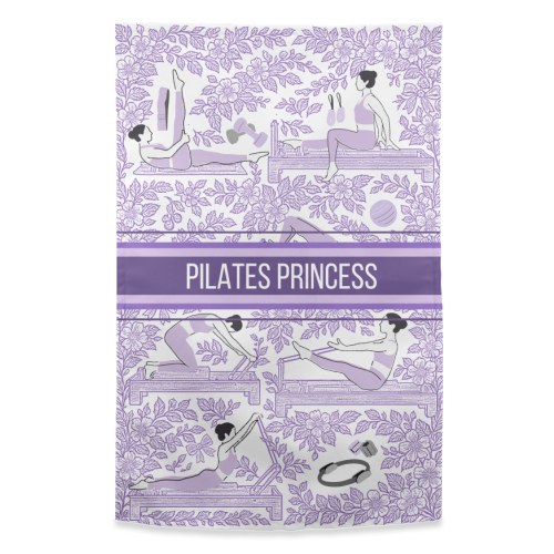 PILATES PRINCESS - funny tea towel by Lilly Rose