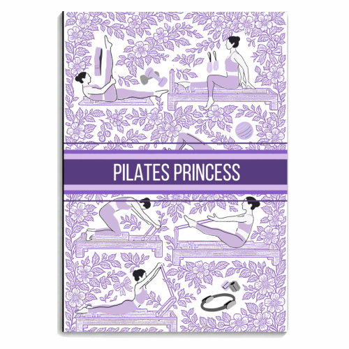 PILATES PRINCESS - personalised A4, A5, A6 notebook by Lilly Rose