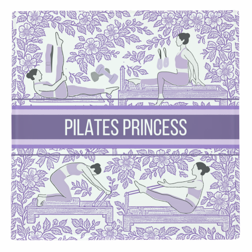 PILATES PRINCESS - personalised beer coaster by Lilly Rose