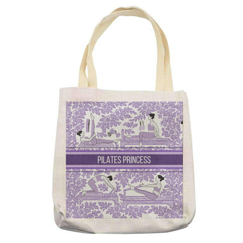 PILATES PRINCESS - printed canvas tote bag by Lilly Rose