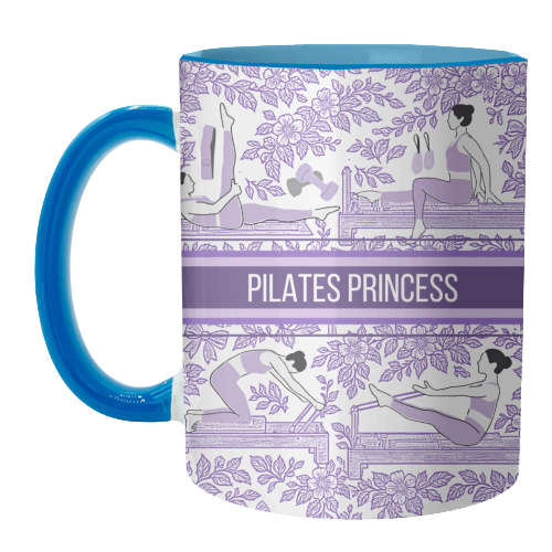 PILATES PRINCESS - unique mug by Lilly Rose