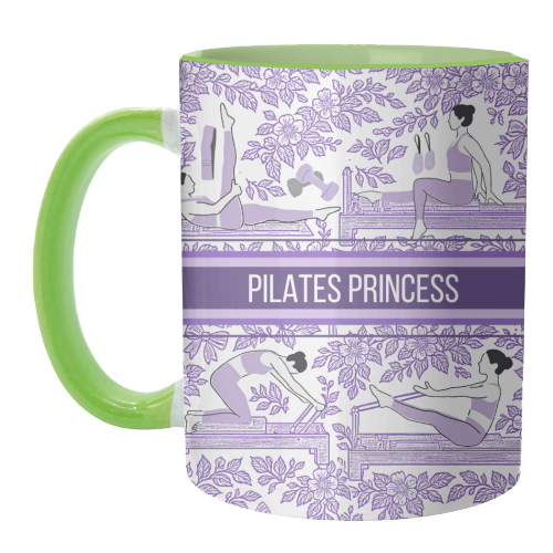PILATES PRINCESS - unique mug by Lilly Rose