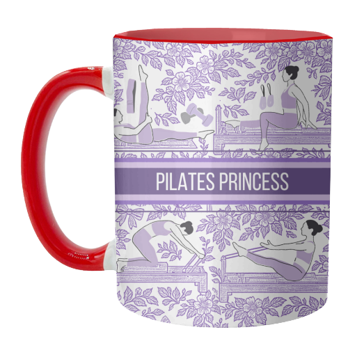 PILATES PRINCESS - unique mug by Lilly Rose