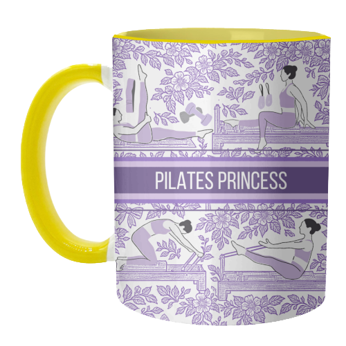 PILATES PRINCESS - unique mug by Lilly Rose