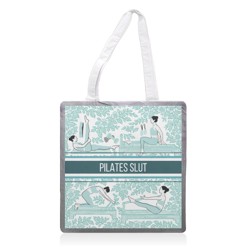 Pilates Slut - printed canvas tote bag by Lilly Rose