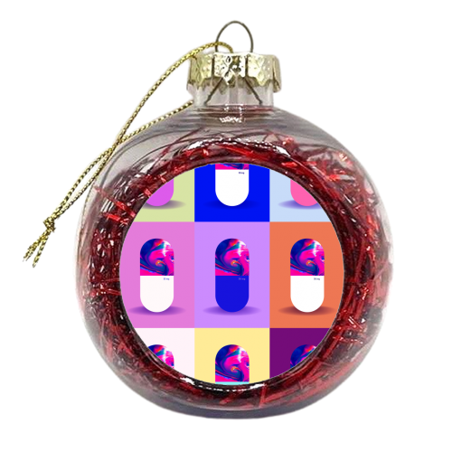 Pills Pills Pills - xmas bauble by OhMC! Designs