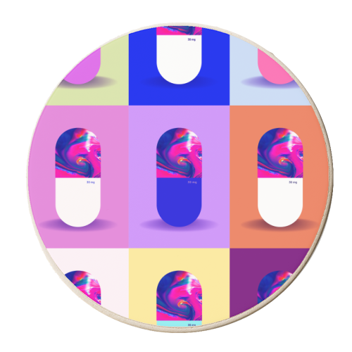 Pills Pills Pills - personalised beer coaster by OhMC! Designs