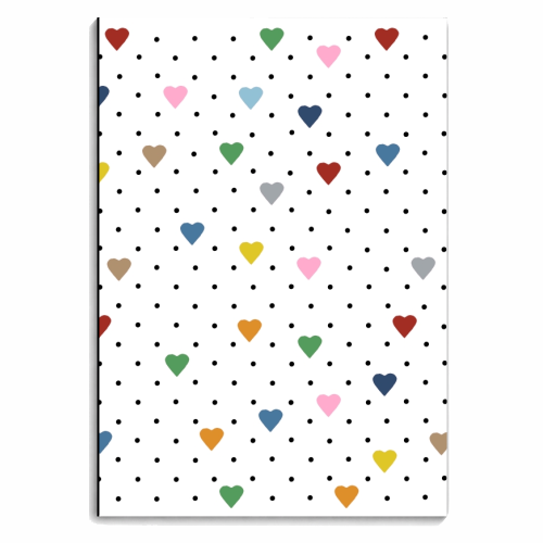 Pin Point Hearts   - personalised A4, A5, A6 notebook by Emeline Tate