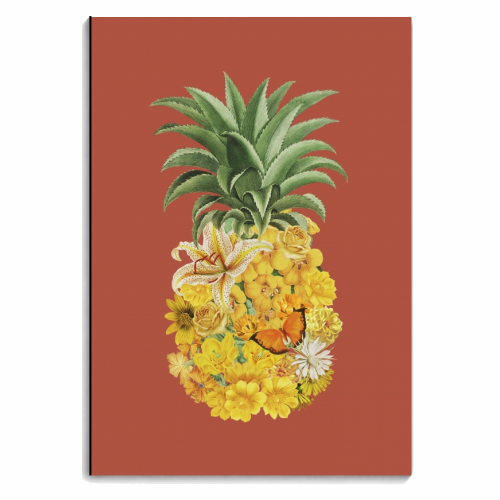 Pineapple Floral - personalised A4, A5, A6 notebook by Frida Floral Studio