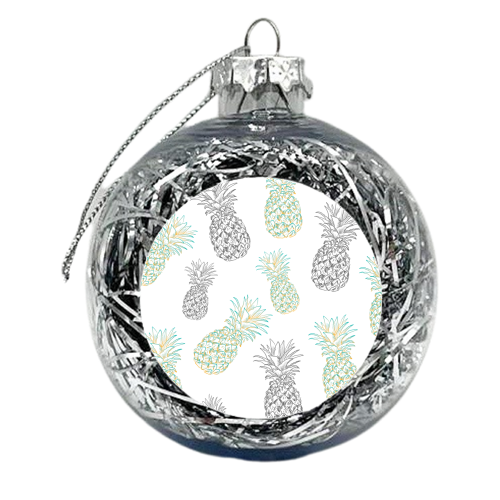 Pineapples - xmas bauble by Michelle Walker