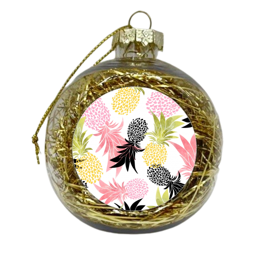 Pineapples - xmas bauble by Uma Prabhakar Gokhale