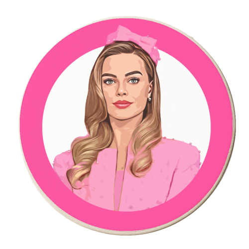 Pink B - personalised beer coaster by DOLLY WOLFE