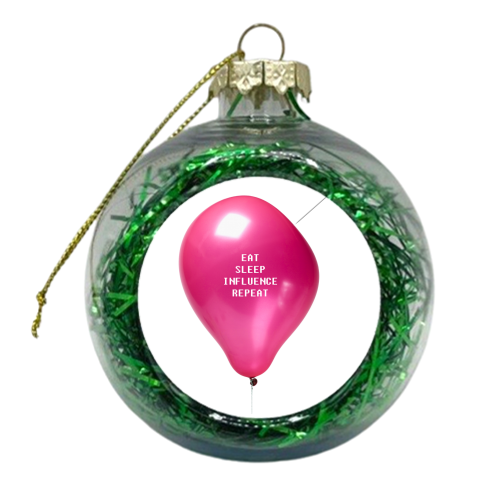 Pink Balloon - xmas bauble by DejaReve