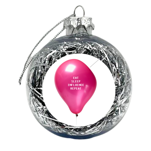 Pink Balloon - xmas bauble by DejaReve