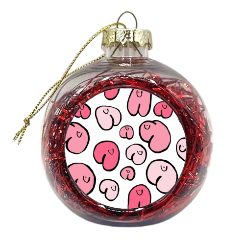 Pink Bottoms - xmas bauble by Emma Donovan