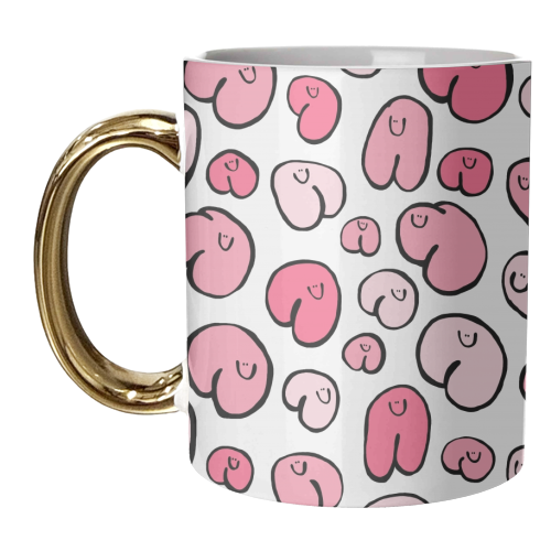 Pink Bottoms - unique mug by Emma Donovan