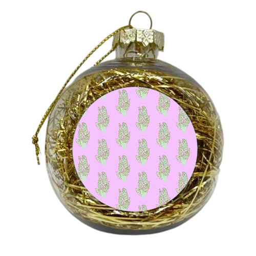 Pink Cacti - xmas bauble by Paige Cavill