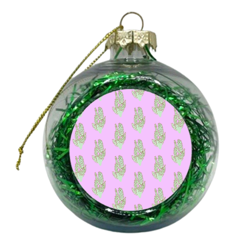 Pink Cacti - xmas bauble by Paige Cavill