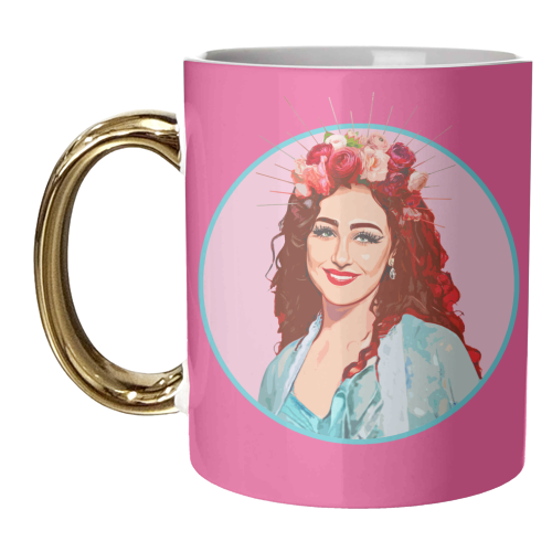 PINK CHAPPELL - unique mug by DOLLY WOLFE