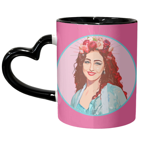 PINK CHAPPELL - unique mug by DOLLY WOLFE