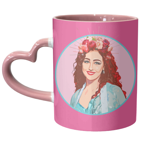 PINK CHAPPELL - unique mug by DOLLY WOLFE