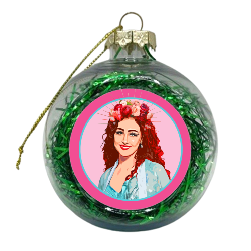 PINK CHAPPELL - xmas bauble by DOLLY WOLFE