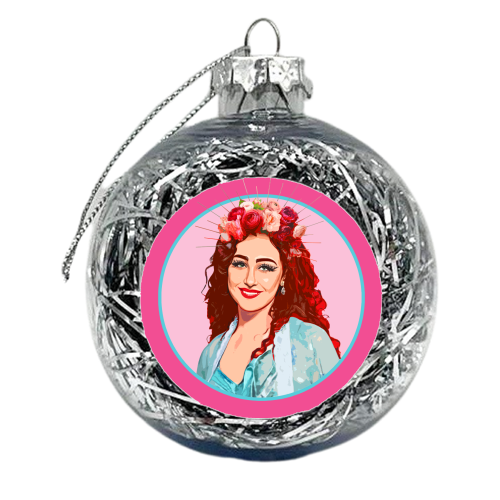 PINK CHAPPELL - xmas bauble by DOLLY WOLFE