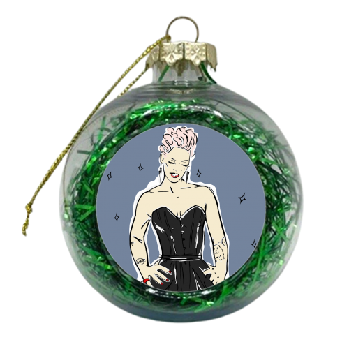 Pink - xmas bauble by Bec Broomhall