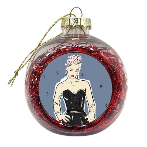 Pink - xmas bauble by Bec Broomhall