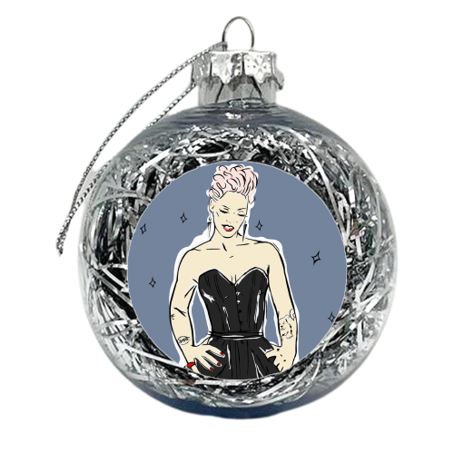 Pink - xmas bauble by Bec Broomhall