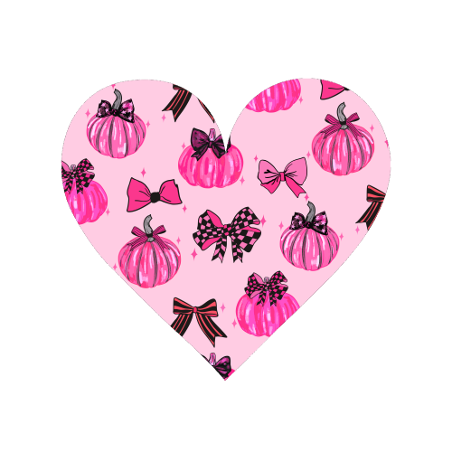 Pink Coquette Pumpkins and Bows Pattern - Magnet by EZbie